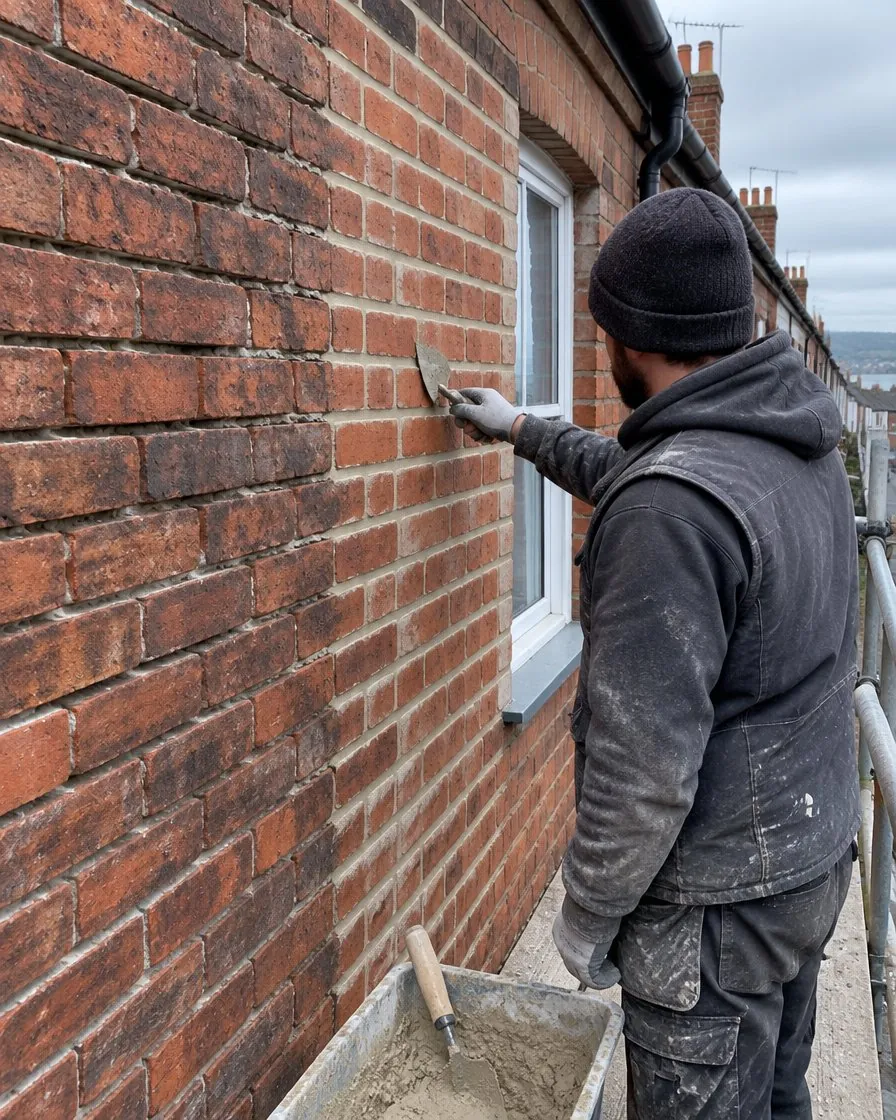 Brickwork and repointing in Boscastle