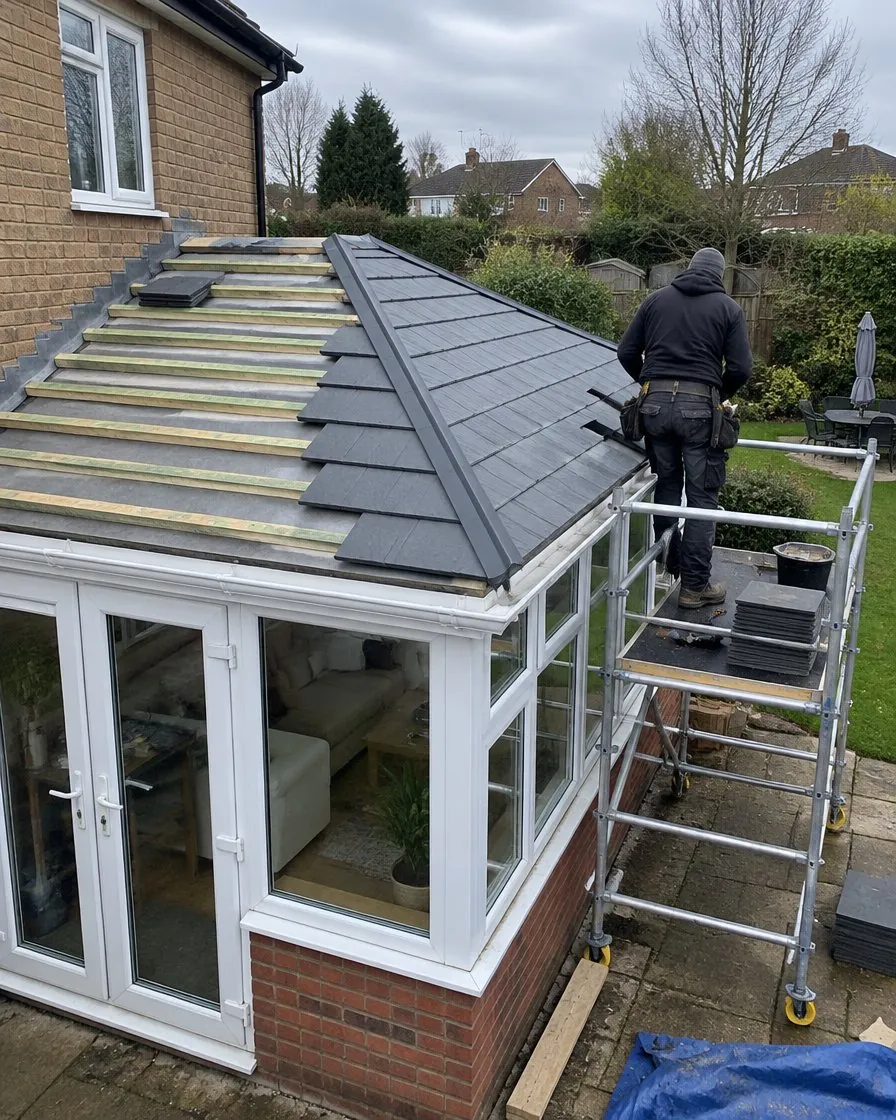 Conservatory roof replacement in Boscastle