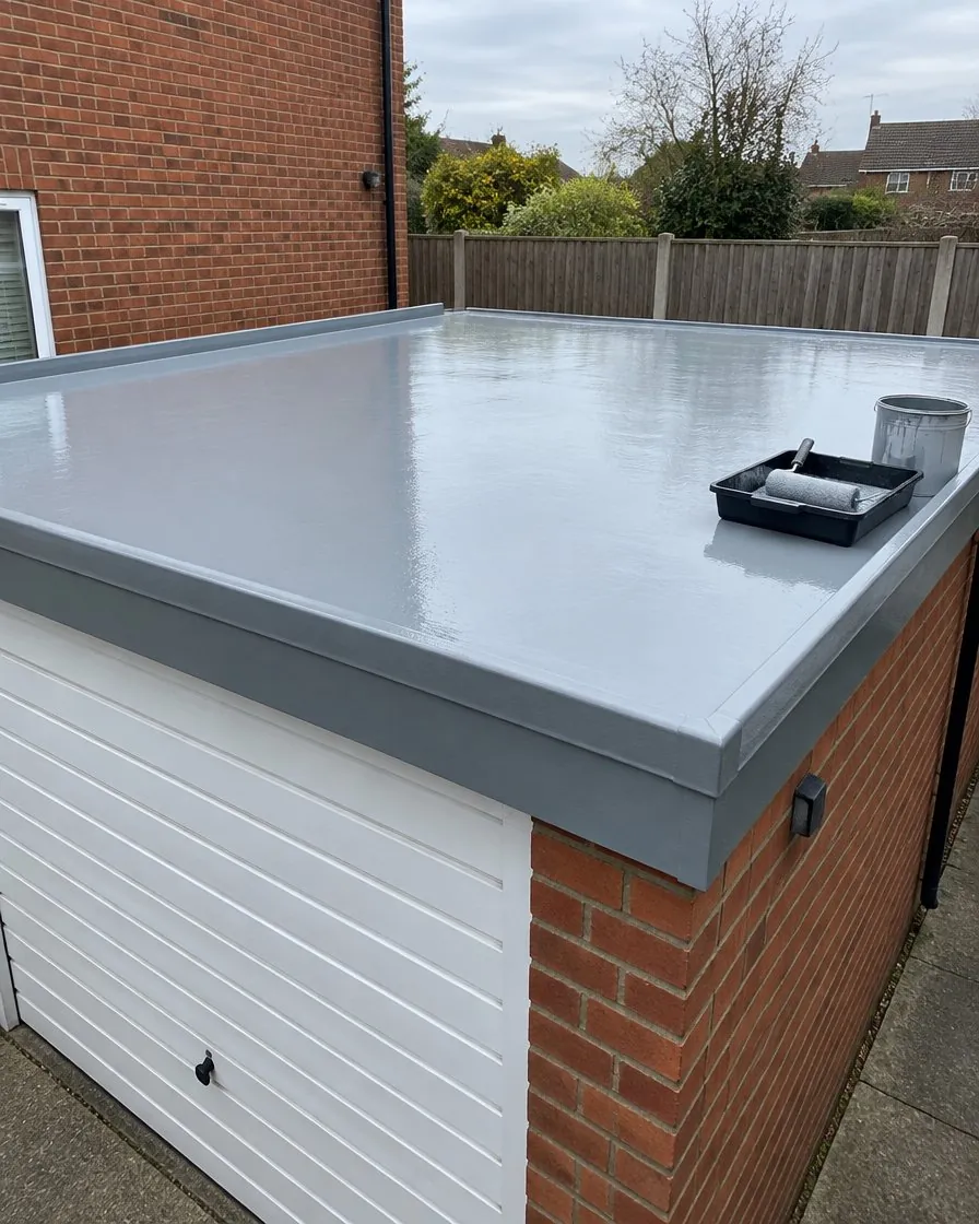 Garage roof replacement in Boscastle