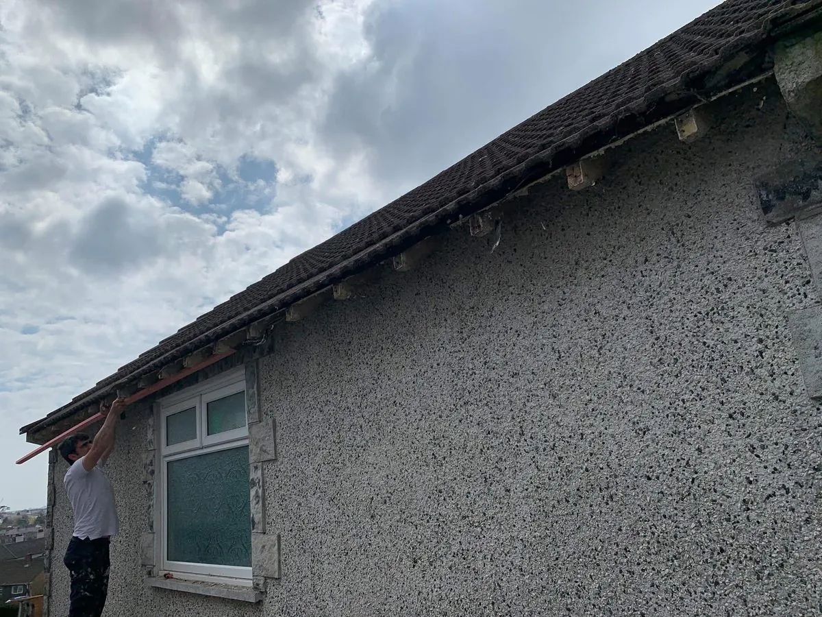 White uPVC fascias and soffits on a bungalow in Boscastle